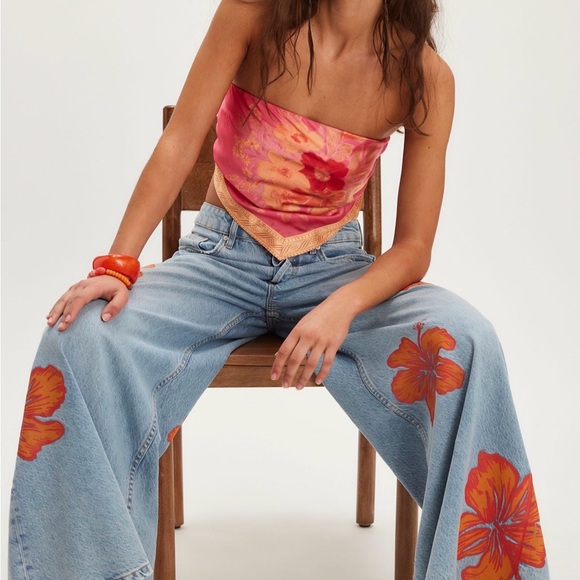 We The Free Wide Leg Jeans -Size 28 - Picture 5 of 10